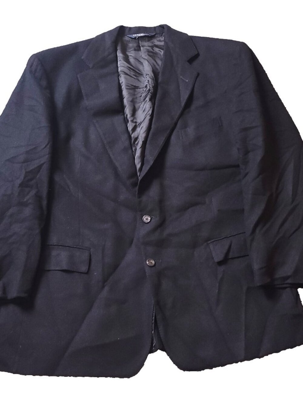 Polo Ralph Lauren Blazer Mens 44R Pure Cashmere Vintage Black Suit Jacket